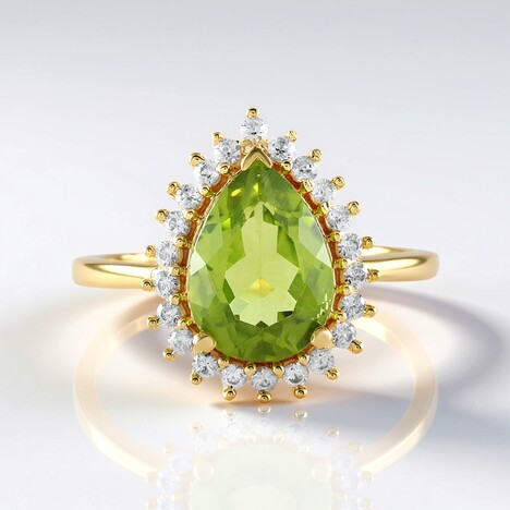 Anello in argento con Peridoto