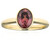 Roter Zirkon-Goldring (CUSTODANA)