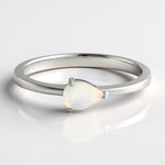 Bague en argent et Opale Welo