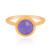 Anillo en plata con Jade lavanda