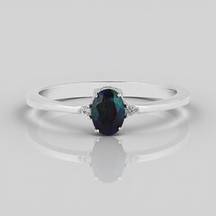 Anello in argento con Opale Mezezo