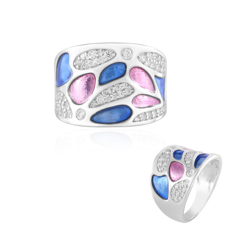 Anello in argento con Zircone (Adela Silber)