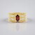 Anello in argento con Granato Mozambico