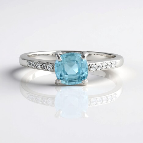 Anello in argento con Zircone Ratanakiri (Adela Silber)