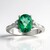 Anello in argento con Topazio Verde Farfalla