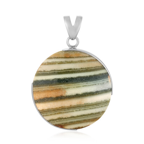 Ciondolo in argento con Diaspro Zebrato (Bali Barong)