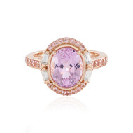 Zilveren ring met een kunziet (Adela Silber)