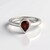 Anello in argento con Granato Mozambico