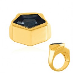 London Blue Topaz Silver Ring (de Melo Essence)