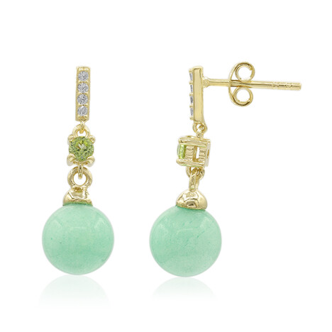 Boucles d'oreilles en argent et Aventurine