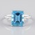 Anello in oro con Topazio Blu Svizzero