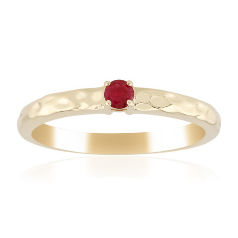 Roter Beryll-Goldring