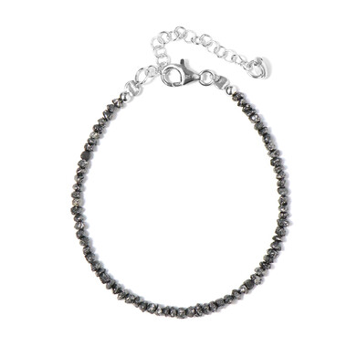 Bracciale in argento con Diamante Nero