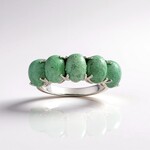 Green Aventurine Silver Ring