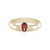 Gouden ring met een Nigeriaanse roze toermalijn (Adela Gold)