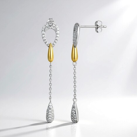 Orecchini in argento con Zircone