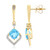 9K Marambaia Topaz Gold Earrings