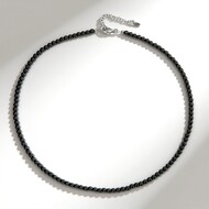 Collier en argent et Hématite noire