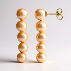 Orecchini in argento con Perla Ming Arancio