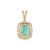 14K Russian Emerald Gold Pendant (AMAYANI)