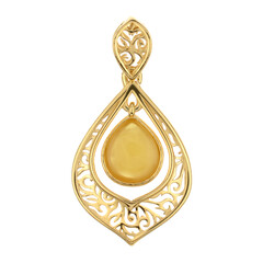 Ciondolo in argento con Ambra Milky Baltica (dagen)