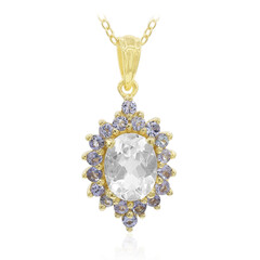 White Topaz Silver Necklace