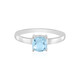 Anello in argento con Topazio Blu Cielo