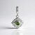Ciondolo in argento con Zircone Ceylon Verde