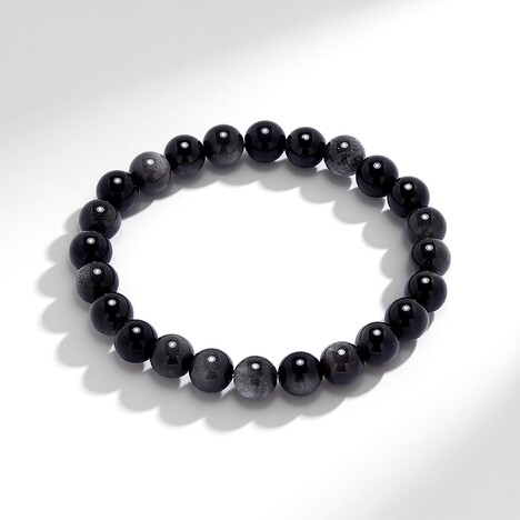 Bracciale con Ossidiana Argentata