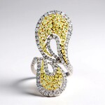 Anello in oro con Diamante Giallo SI2 (CIRARI)