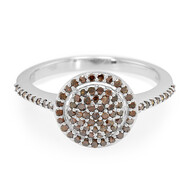 Fancy-Diamant-Silberring