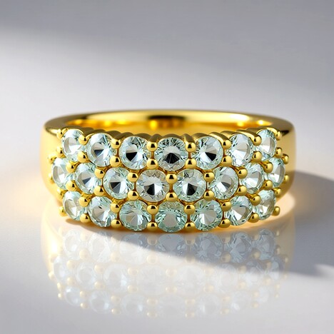 Anello in oro con Tormalina Paraiba Nigeriana
