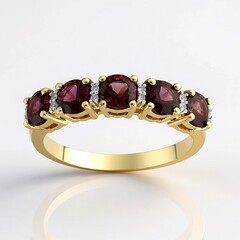 Anello in oro con Rubino Songea