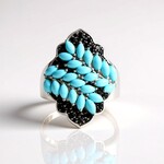 Anello in argento con Turchese Sleeping Beauty (Faszination Türkis)