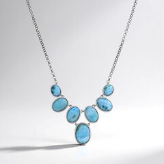 Collana in argento con Larimar