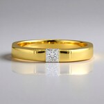 Anello in oro con Diamante SI1 (G) (Annette)