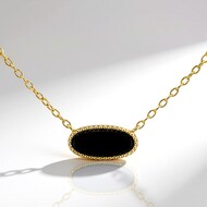 Collar en plata con Ónix negro
