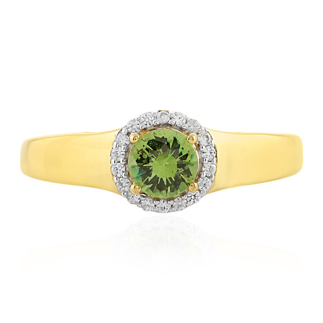 Anello in argento con Demantoide Russo