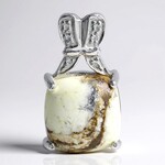 Ciondolo in argento con Magnesite