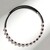 Collana rigida in acciaio con Quarzo Rosa (Riya)