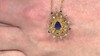 Collar en plata con Espinela azul cobalto (Gems en Vogue)