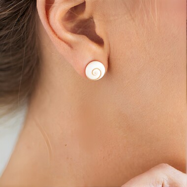 Pendientes en plata con Ojo de Shiva (Bali Barong)