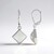 Orecchini in argento con Quarzo Bianco (MONOSONO COLLECTION)