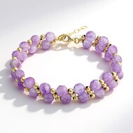 Brazalete en plata con Amatista