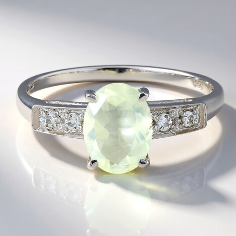 Bague en argent et Orthose