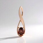 Ciondolo in argento con Zircone Rosa (Adela Silber)
