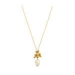 White Freshwater Pearl Silver Necklace (Joias do Paraíso)