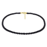 Black Tourmaline Silver Necklace