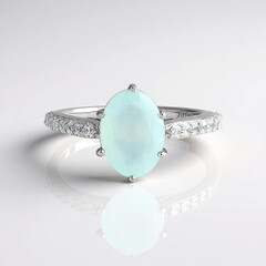 Anello in argento con Opale Paraiba