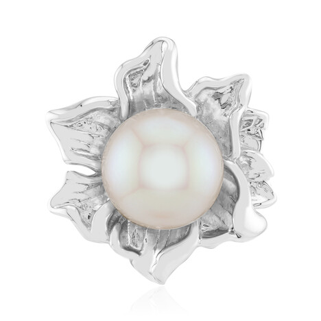 White Freshwater Pearl Silver Pendant (TPC)